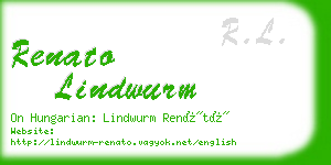 renato lindwurm business card